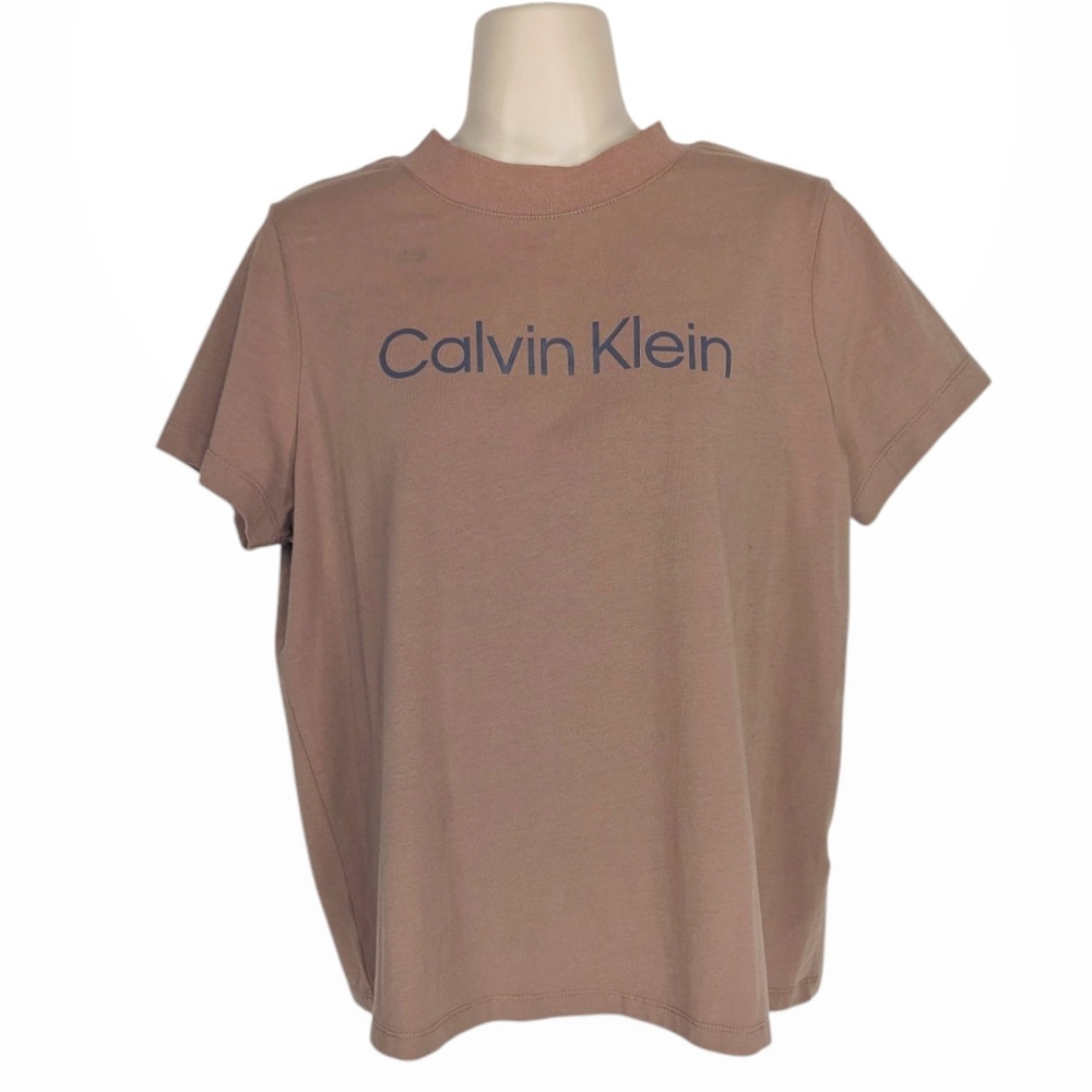 CALVIN KLEIN Logo T-shirt Fitted Style Wmn's Sz L